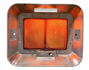 Gas plaque heaters