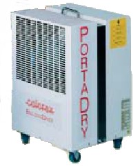 Dehumidifier with hot gas defrost and humidisat. 
