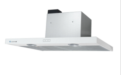 602-10/B  Modern COOKERHOOD in white for fitting below recessed or between cabinet and has a slim 33 mm front. 