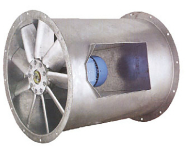 AXCBF 400D4-32 bifurcated medium pressure axial fan. 3,620m³/h