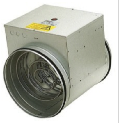 CB 250-9,0 400V/3 Duct heater 200mm, 9kW, 400v, minimum 280m³/h