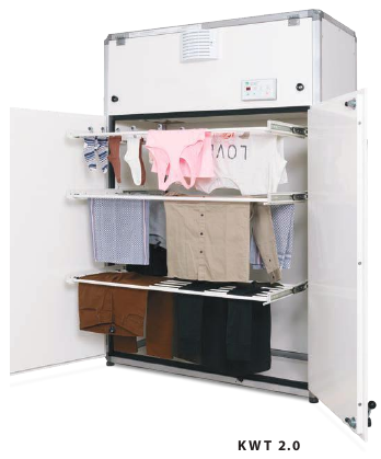 KWT2.0 High Capacity Drying Cupboard. Air flow = 900m3/h .  Drying performance = 6kg.