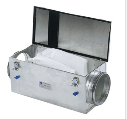 FFR 150 Bag Filter Cassetter - Circular Ducts. Max DP = 170 Pa for G3 filter, 200 Pa for F5 filter, 250 Pa for F7 filter