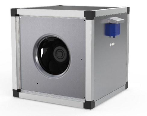 MUB-CAV/VAV 042 400°C..  4,930m³/h, 230v Centrifugal box fan, insulated, flexible outlet