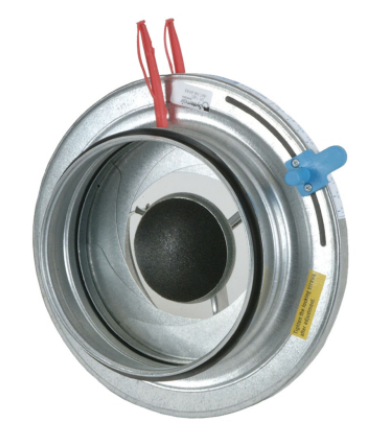 SPM-300 Iris damper with bulb. Manually set damper 200mm diameter with enhanced choking ability. For supply or extract air. 