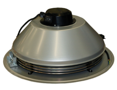 TFSR 315 sileo Grey. Single phase, centrifugal roof fan. 1,249m³/h