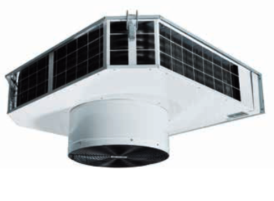 CAW 21a ceiling-mounted LPHW fan heater 