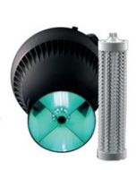 Airius PureAir Black, Model 10/S/PA/5" (Short) PHI Destratification fan with PHI UV air purification for ceiling heights 2.5 - 4m. 540m3/h
