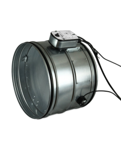 DK-PKIR-E60S-280-DV7-T. 100mm fire damper with 24v actuator and thermal fuse