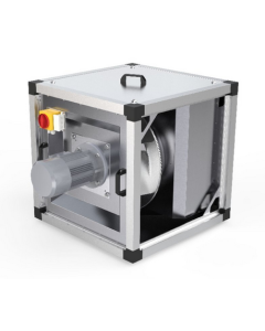 MUB/T-S 042 400EV 4,600m³/h, 230v Centrifugal box fan, 120  °C.  continuous, insulated