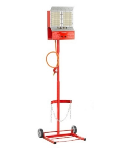 Gemini TM-DPH 6kw Trolley mounted Gas fired double plaque heater