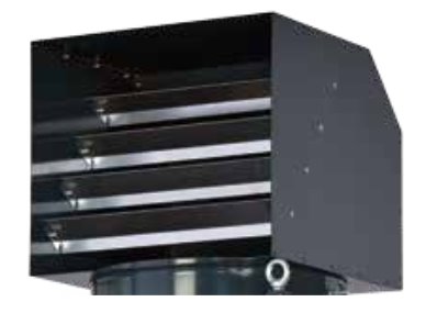 DG-60-H 70kw solid fuel cabinet heater with axial fan
