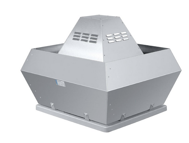 DVN 710D6-L IE3 Centrifugal roof fan, 120°C continuous, vertical discharge. 17,380m³/h