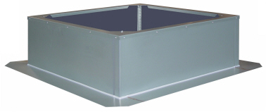 FDG 560 flat roof socket. Galvanized steel supplied with 40 mm mineral wool 