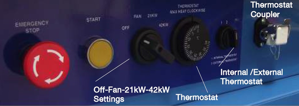 Fire-Flo FF42 42kw industrial fan heater