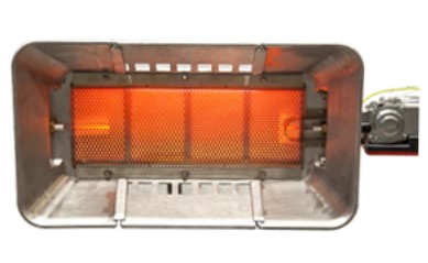 Flamrad 721M-NG 21 kw Gas Fired Plaque heater - Manual - Natural Gas 
