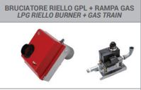 LPG Riello burner with gas train for FARM 110M &145 T/M