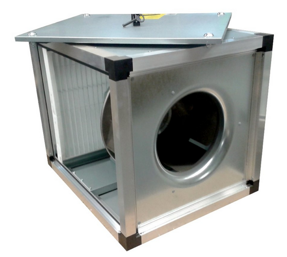  MUB+FILTER 062 560 C.  Coarse 65% (G4) 9,450m³/h Centrifugal box fan with integrated filter  insulated, flexible outlet