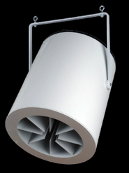 Airius Model Q50 EC destratification fan for ceilings  12 - 18m. 2,389m3/h 