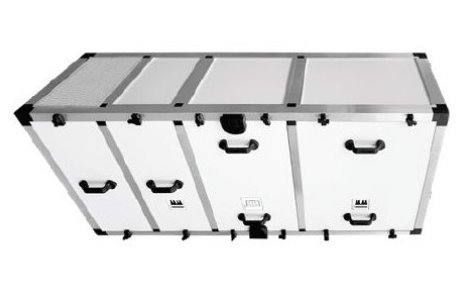 UPA-UH-1500-HEPA Horizontal air cleaning unit with G4, Carbon and HEPA H14 filters - 1,500m3/h