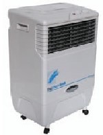 Small evaporative cooler air conditioner in a heat wave