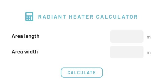 radiant heater calculator